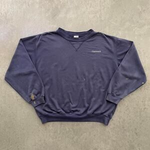 Vintage Carhartt Distressed Navy Sweatshirt
